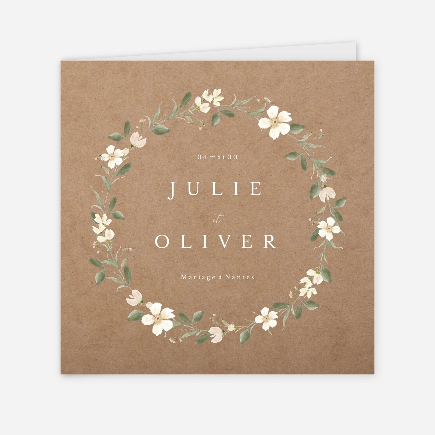 Faire-part mariage Élégance fleurie
