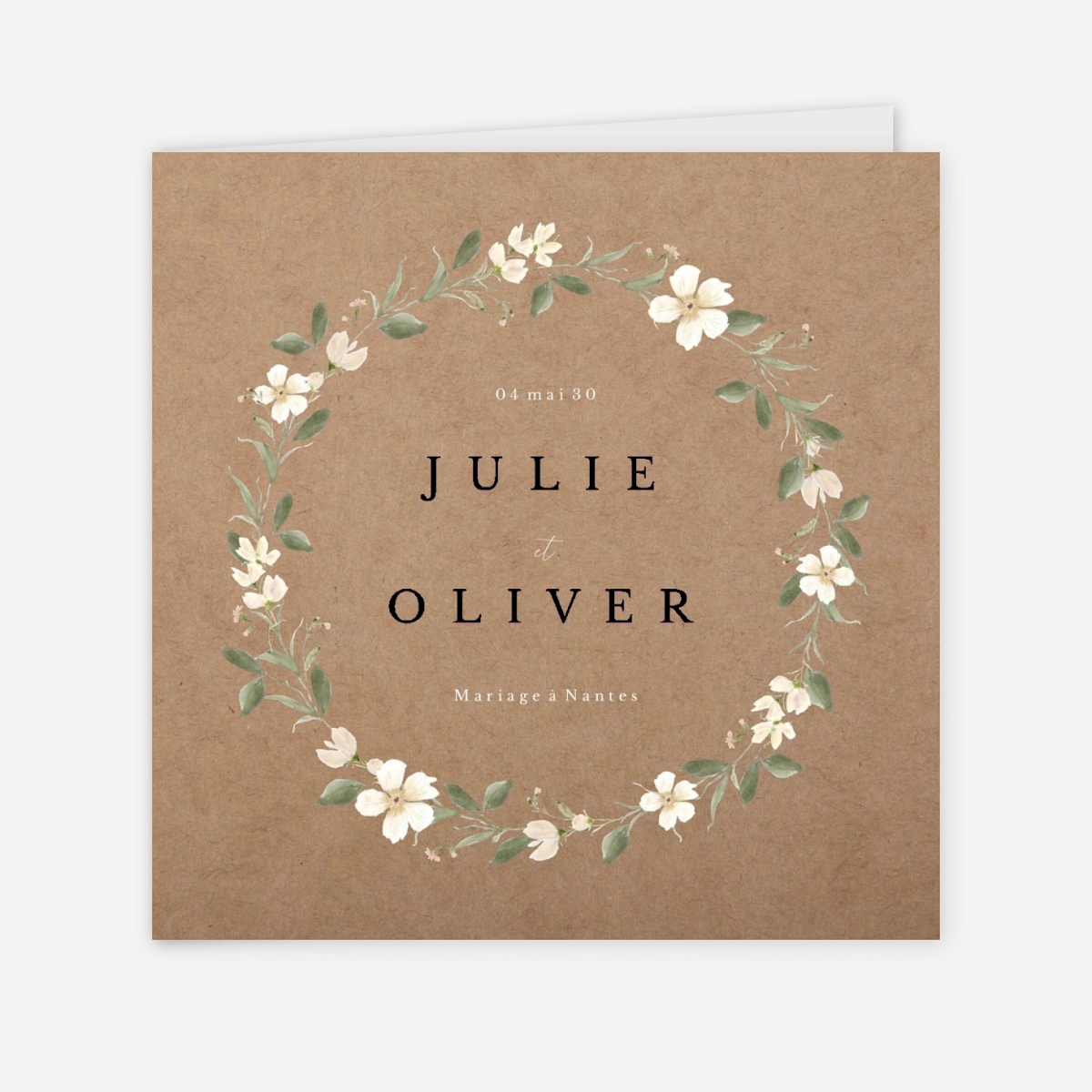 Faire-part mariage Élégance fleurie