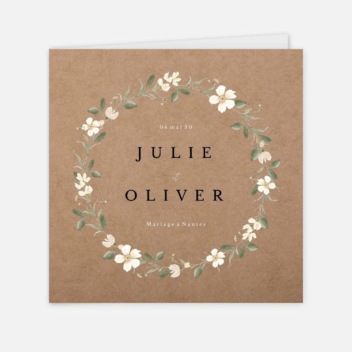 Faire-part mariage Élégance fleurie