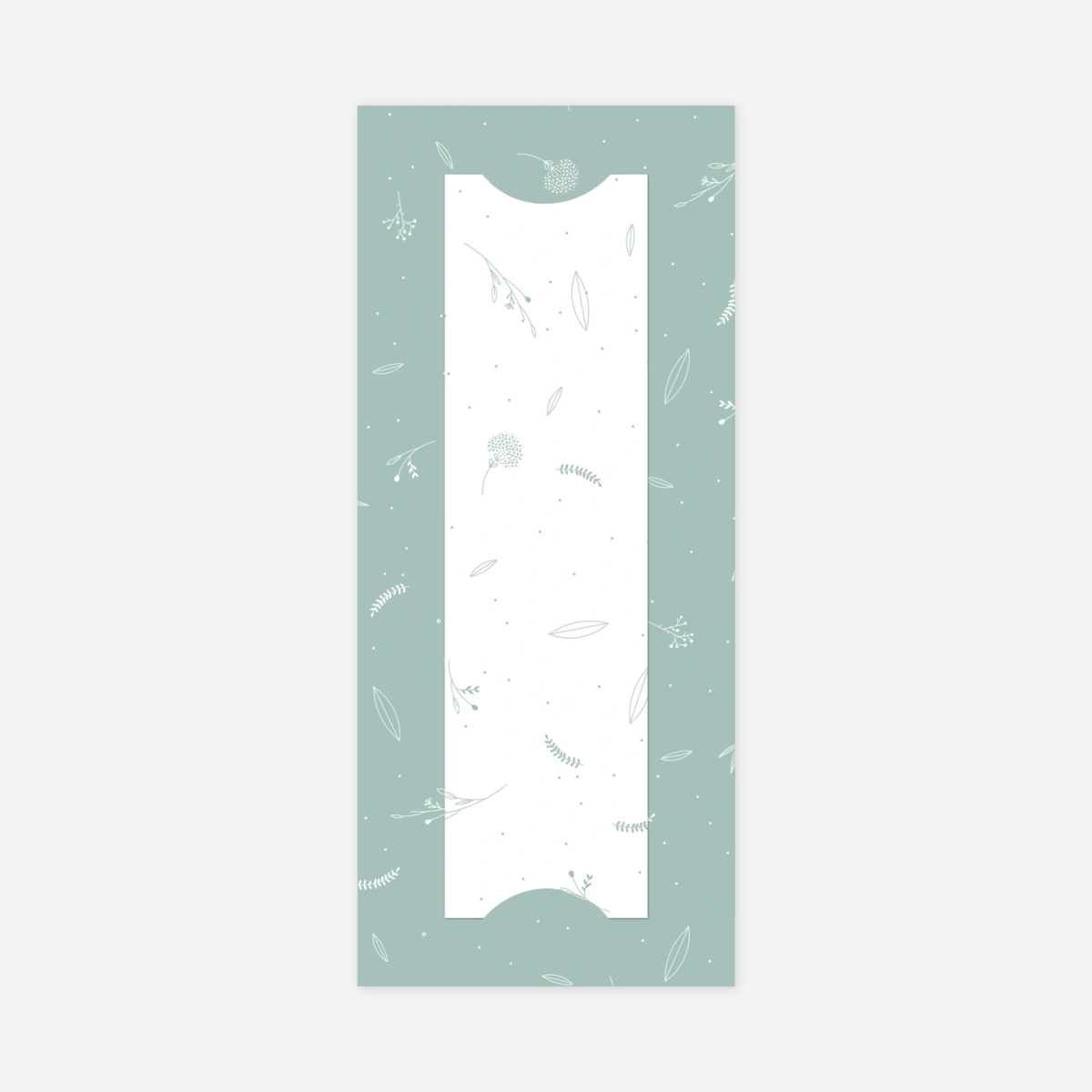 Faire-part naissance Élégant feuillage en pastel