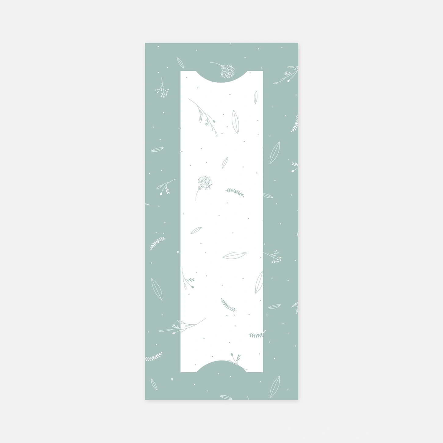 Faire-part naissance Élégant feuillage en pastel