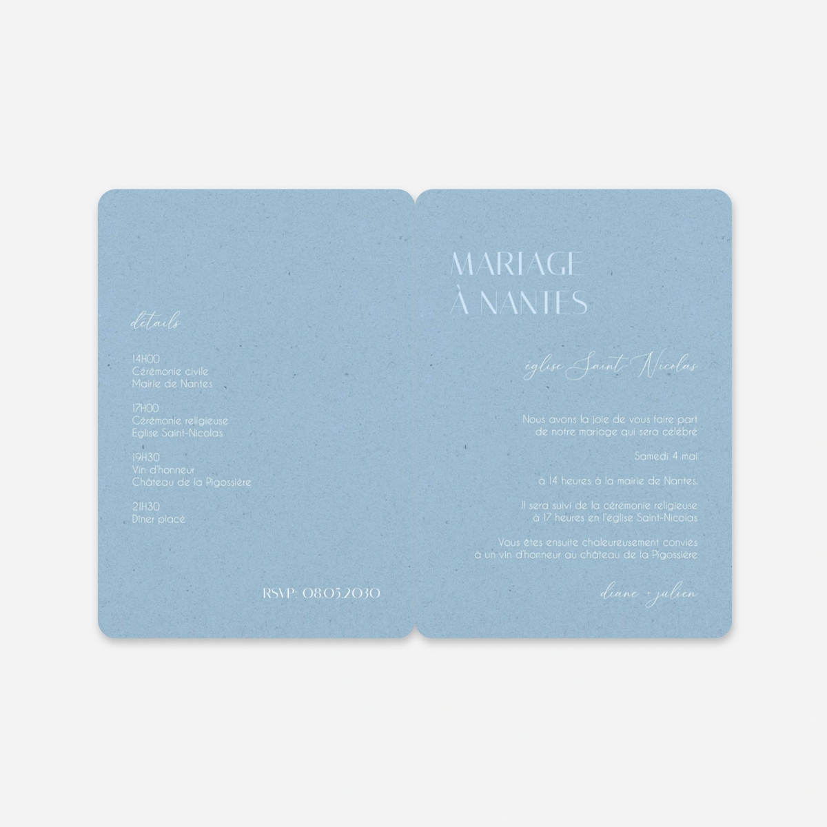 Faire-part mariage Élégance Intemporelle