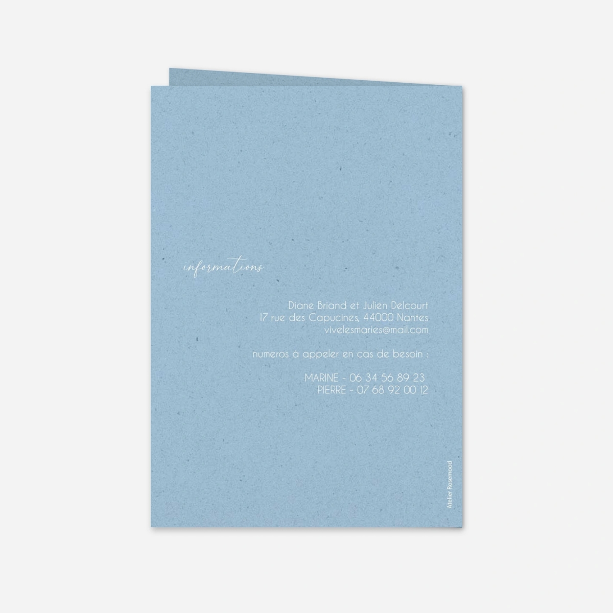 Faire-part mariage Élégance Intemporelle