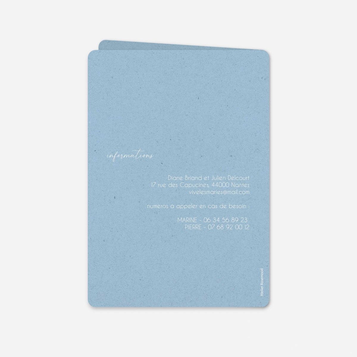 Faire-part mariage Élégance Intemporelle