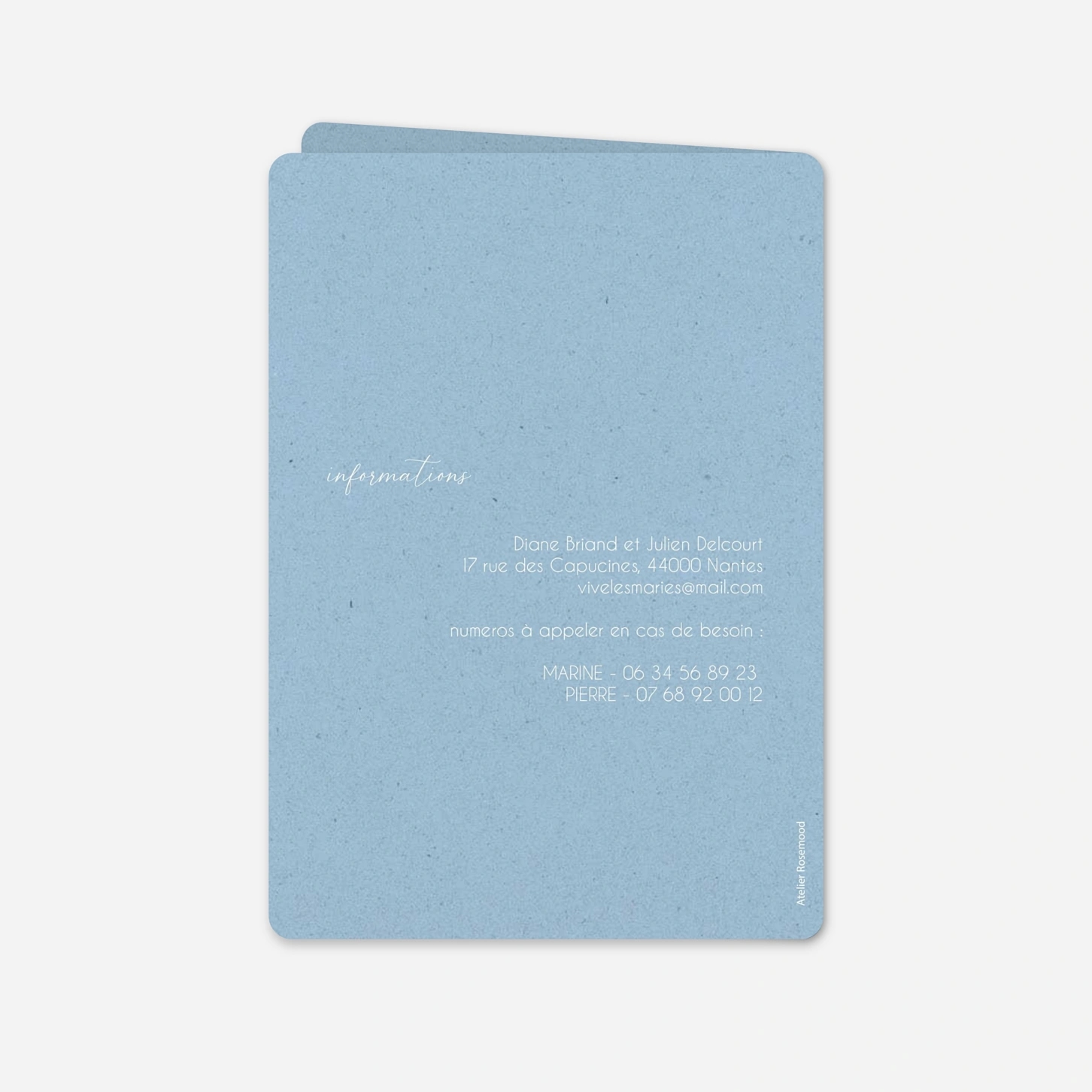 Faire-part mariage Élégance Intemporelle