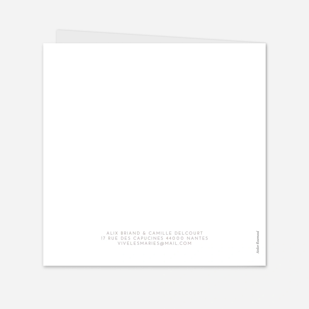 Faire-part mariage Élégant photo portrait