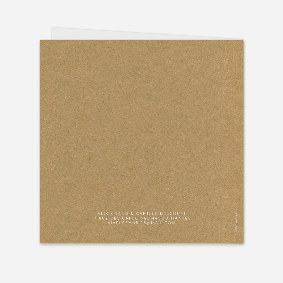 Faire-part mariage Élégant photo portrait