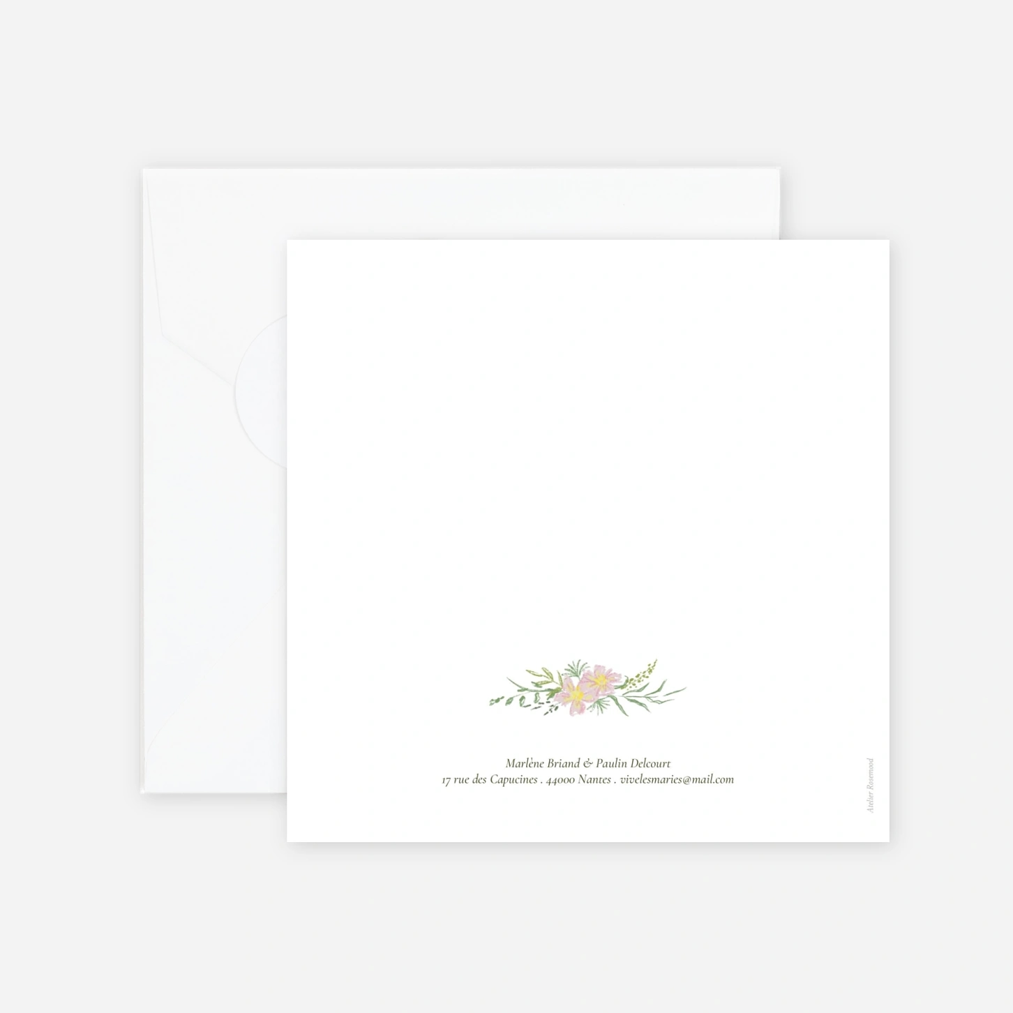 Faire-part mariage Élégance végétale
