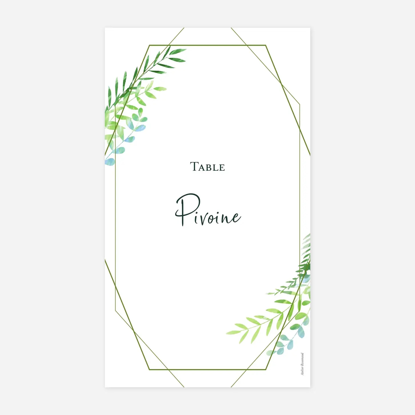 Marque-table mariage Enchanté