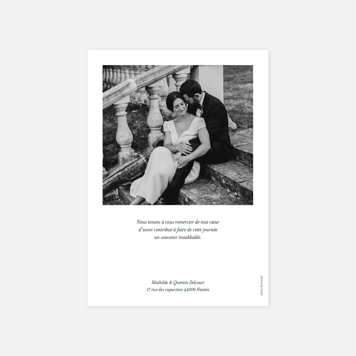 Carte de remerciements Enchanté II