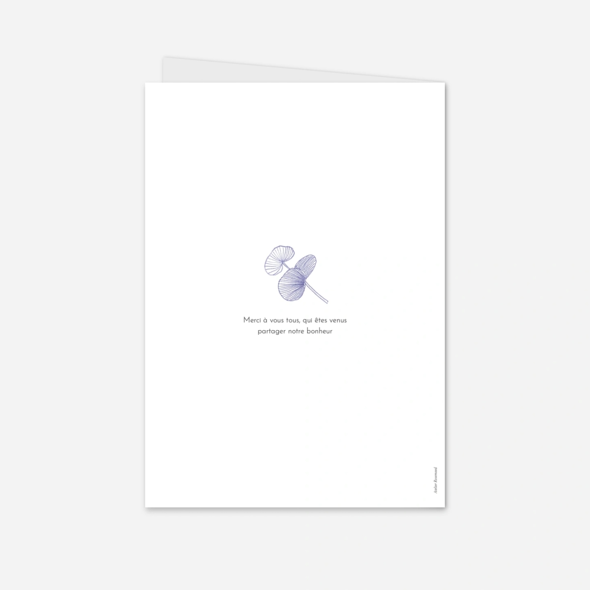 Livret de messe mariage Envolée d'eucalyptus