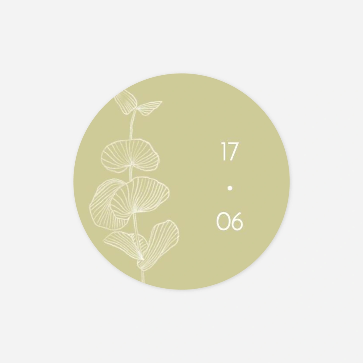 Stickers mariage Envolée d'eucalyptus