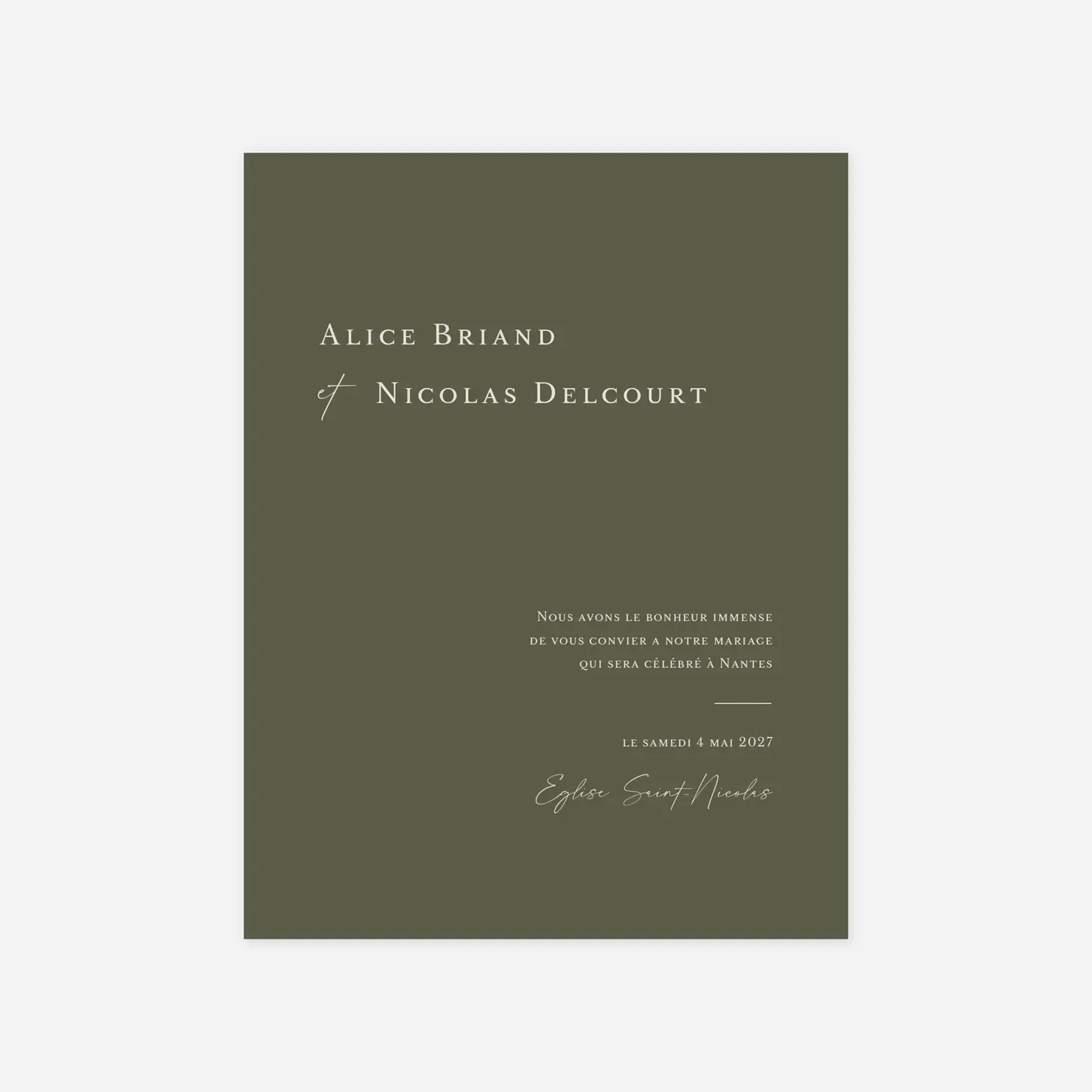 Faire-part mariage Engagement