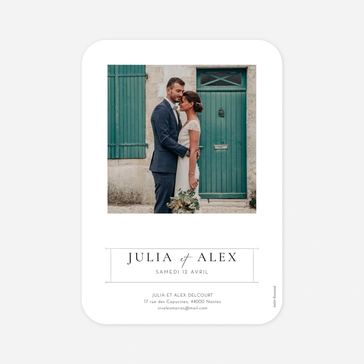 Carte de remerciements Ensemble