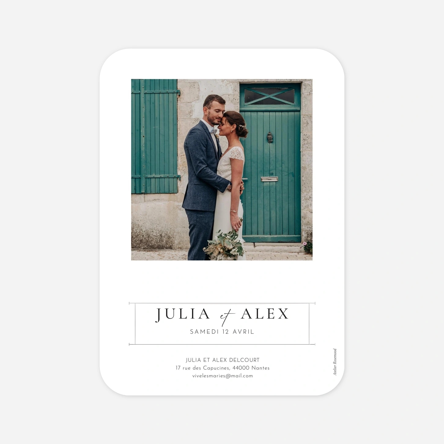 Carte de remerciements Ensemble