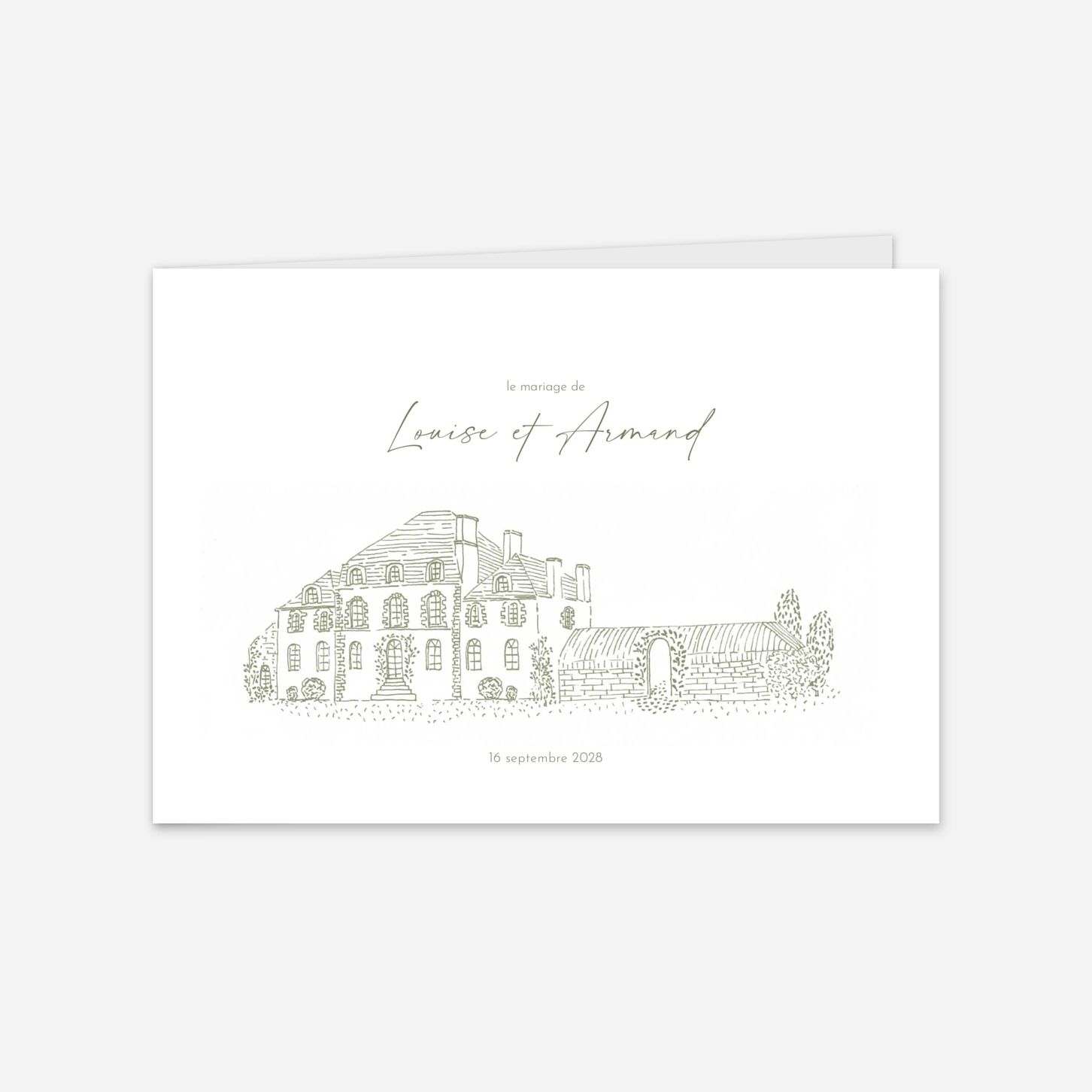 Faire-part mariage Esquisse