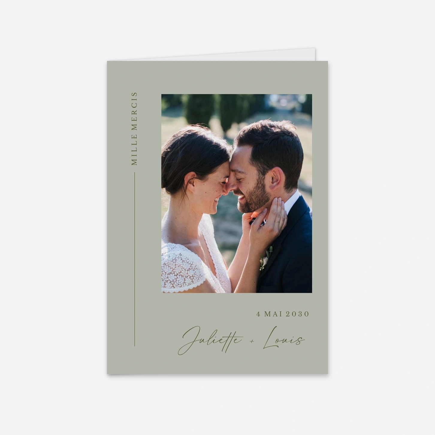 Carte de remerciements Éternelle Élégance