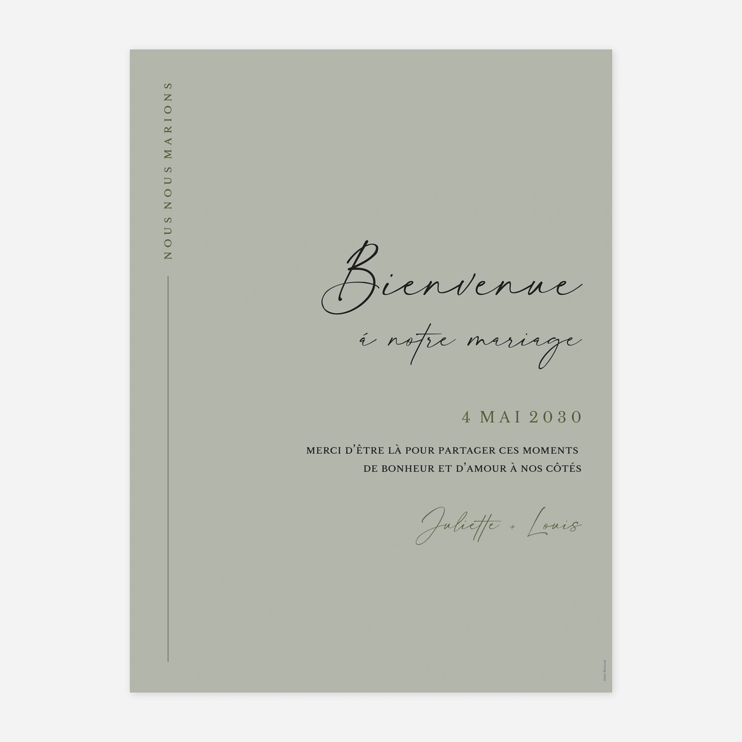 Panneau mariage Éternelle Élégance