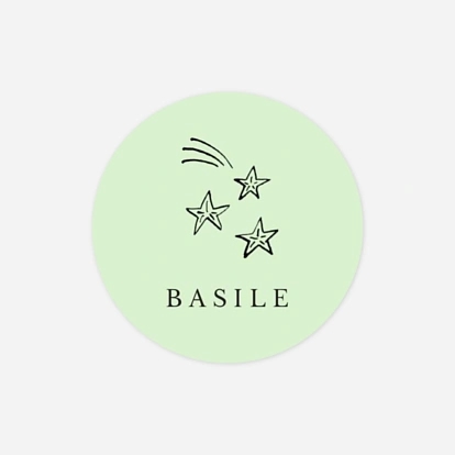 Étiquette illustrée