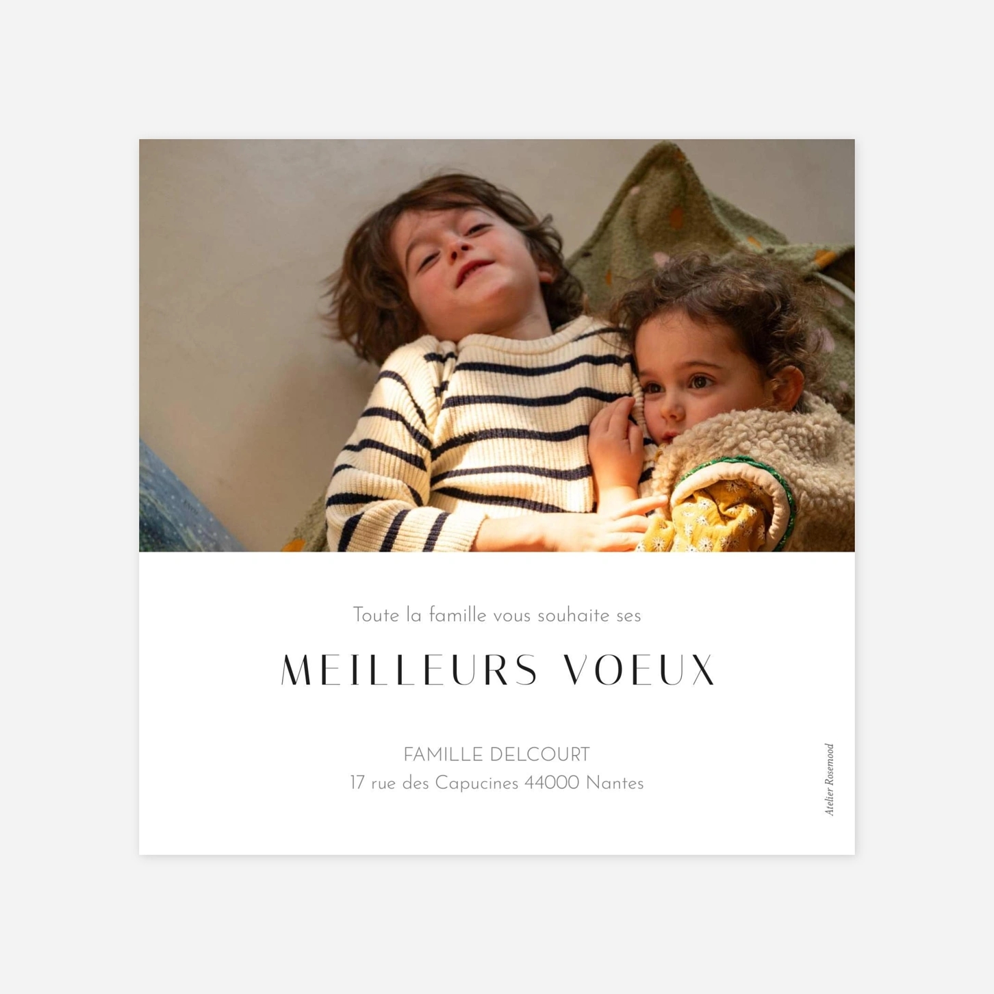 Carte de voeux Etoile d'or