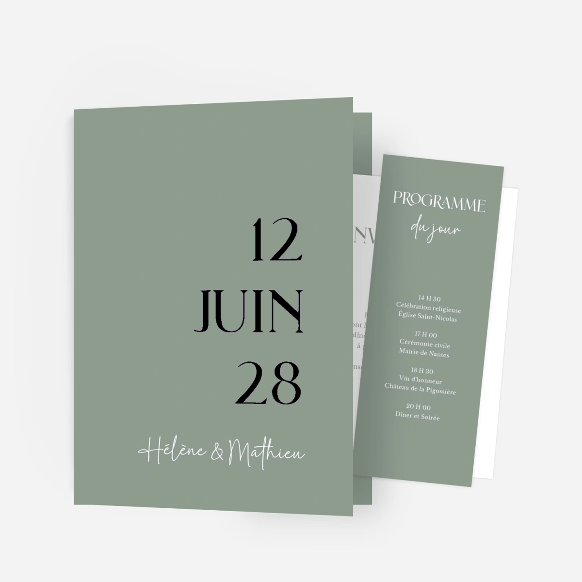 Faire-part mariage En toute simplicité