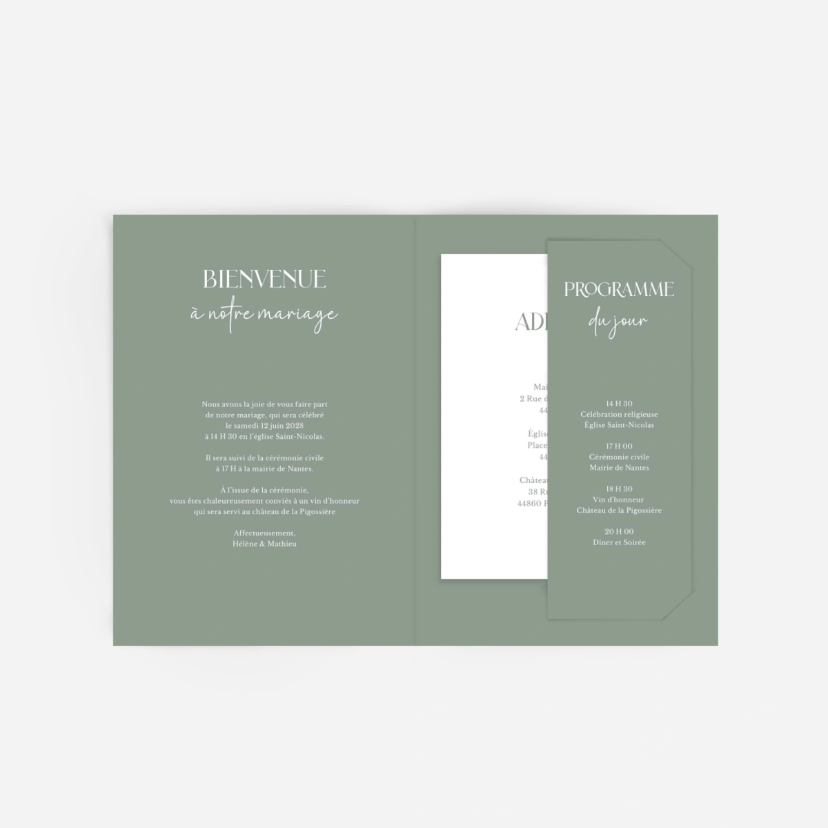 Faire-part mariage En toute simplicité