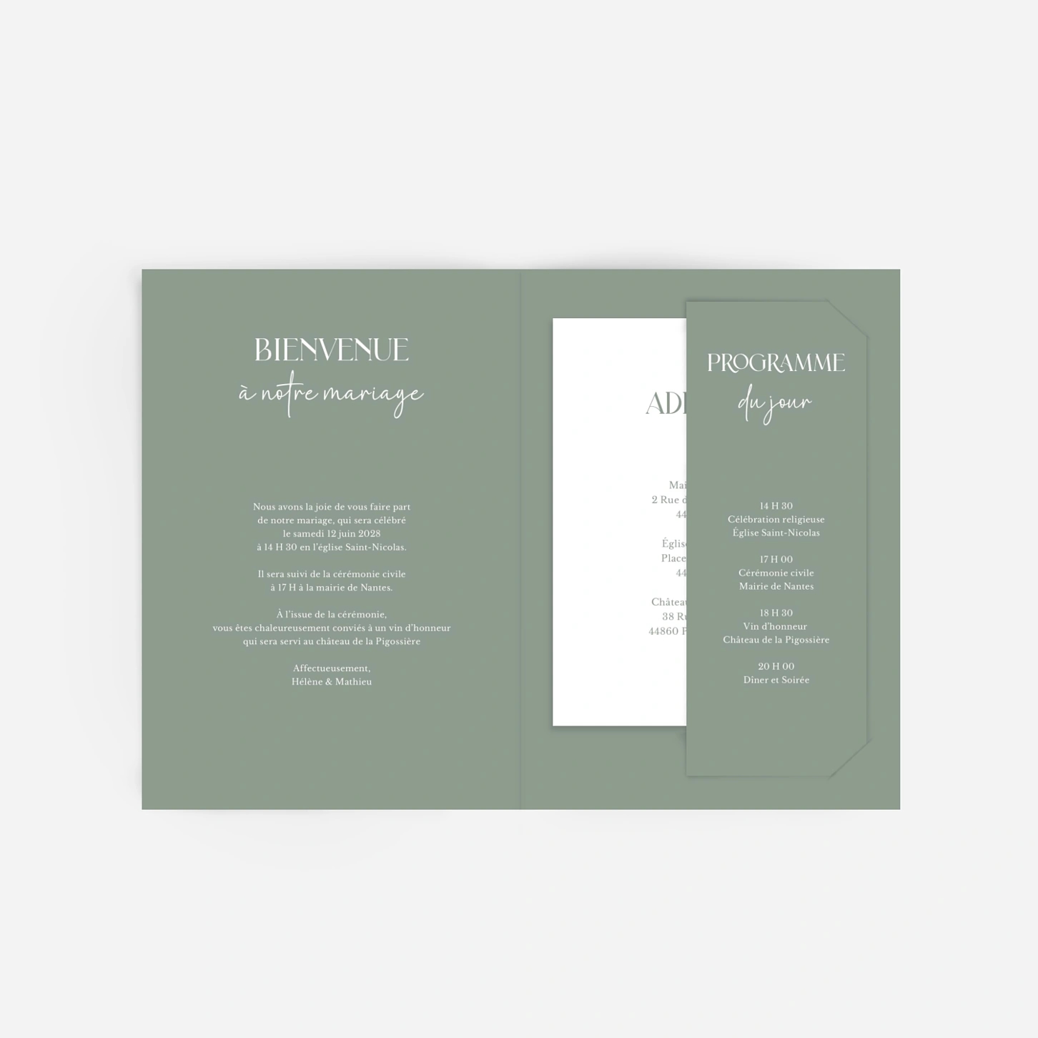 Faire-part mariage En toute simplicité