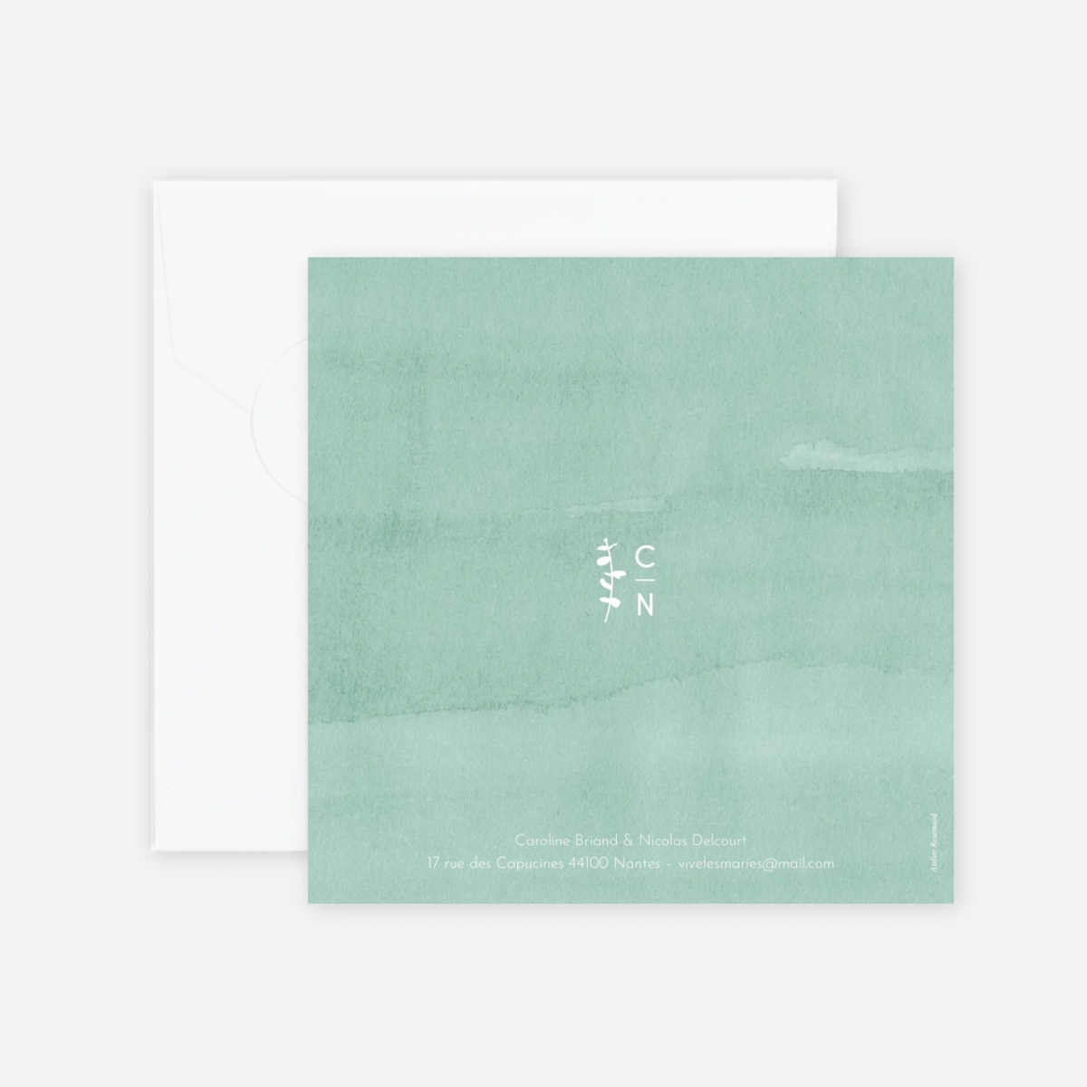 Faire-part mariage Eucalyptus