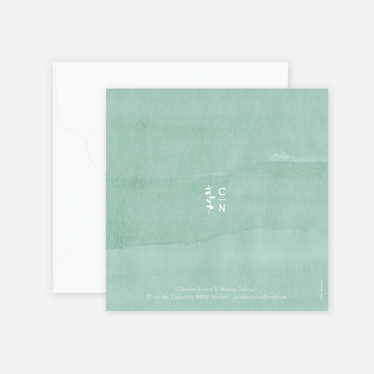 Faire-part mariage Eucalyptus