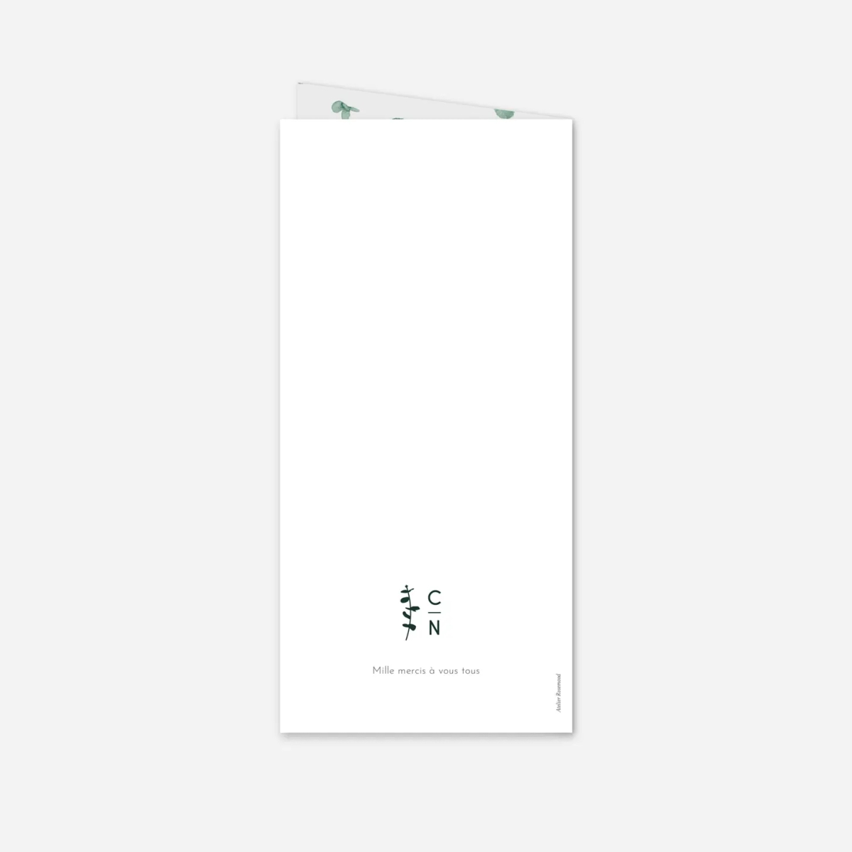 Menu mariage Eucalyptus