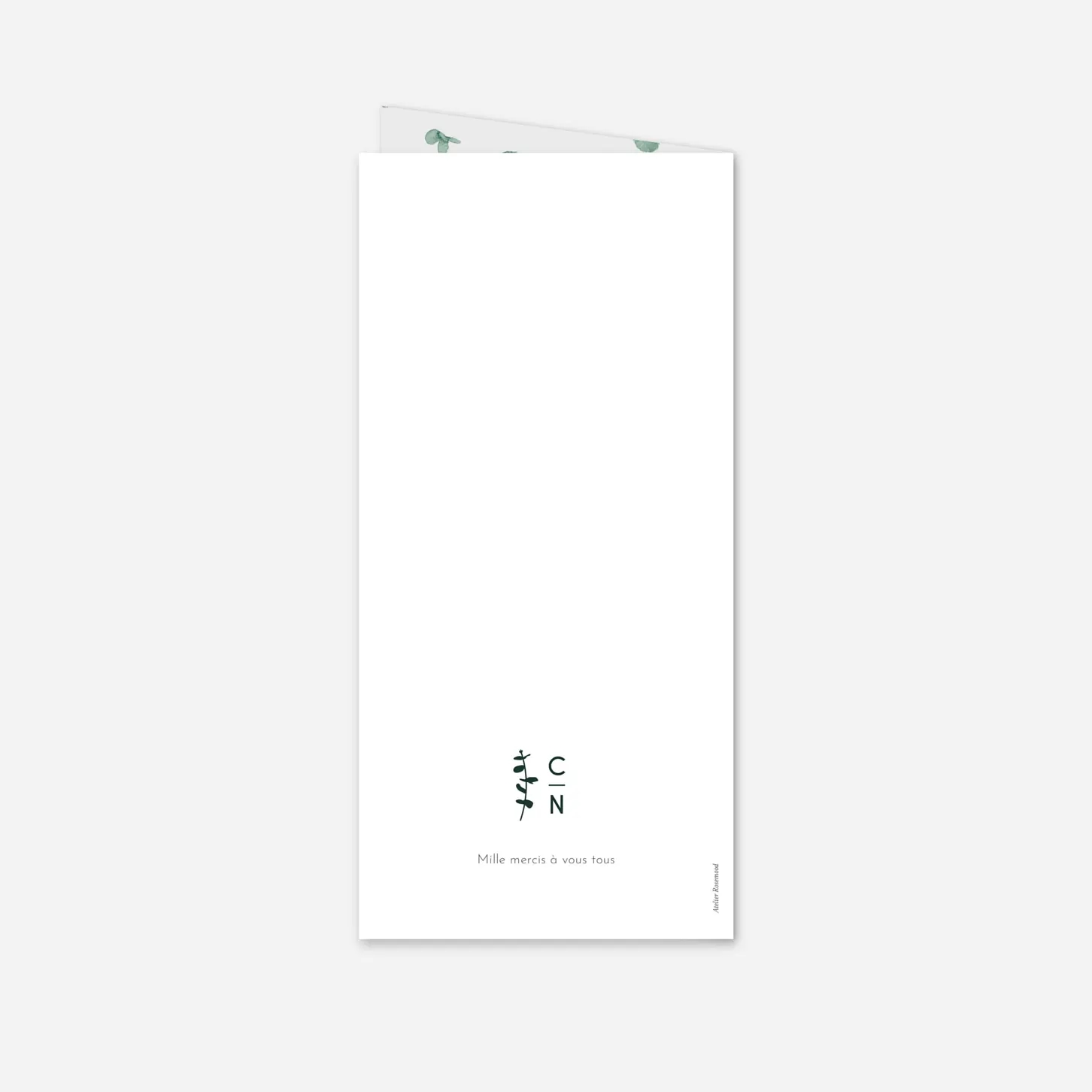 Menu mariage Eucalyptus