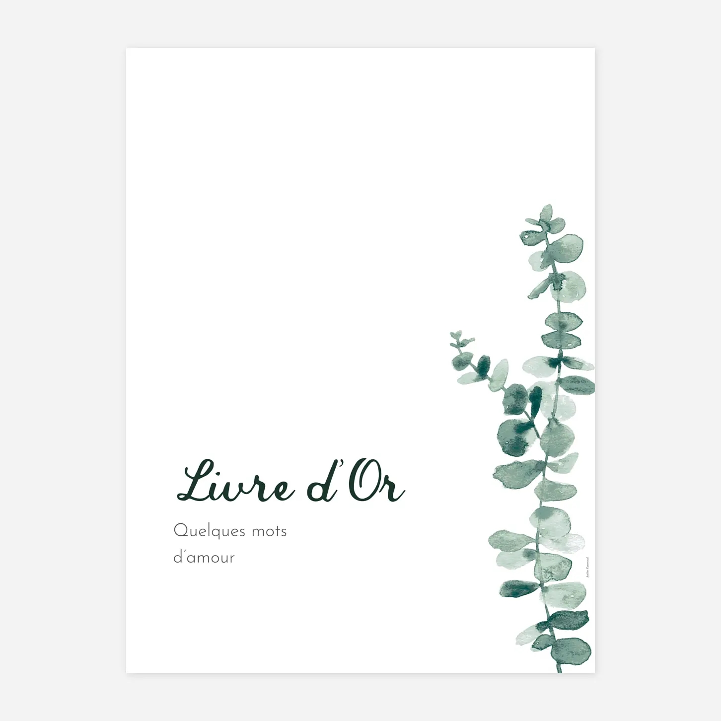 Panneau mariage Eucalyptus