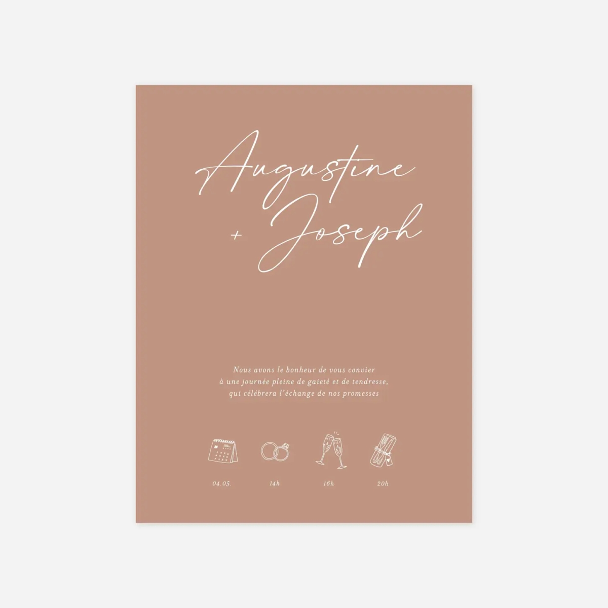 Faire-part mariage Evènement