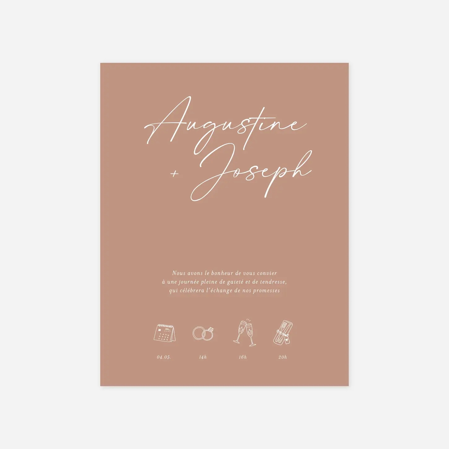 Faire-part mariage Evènement