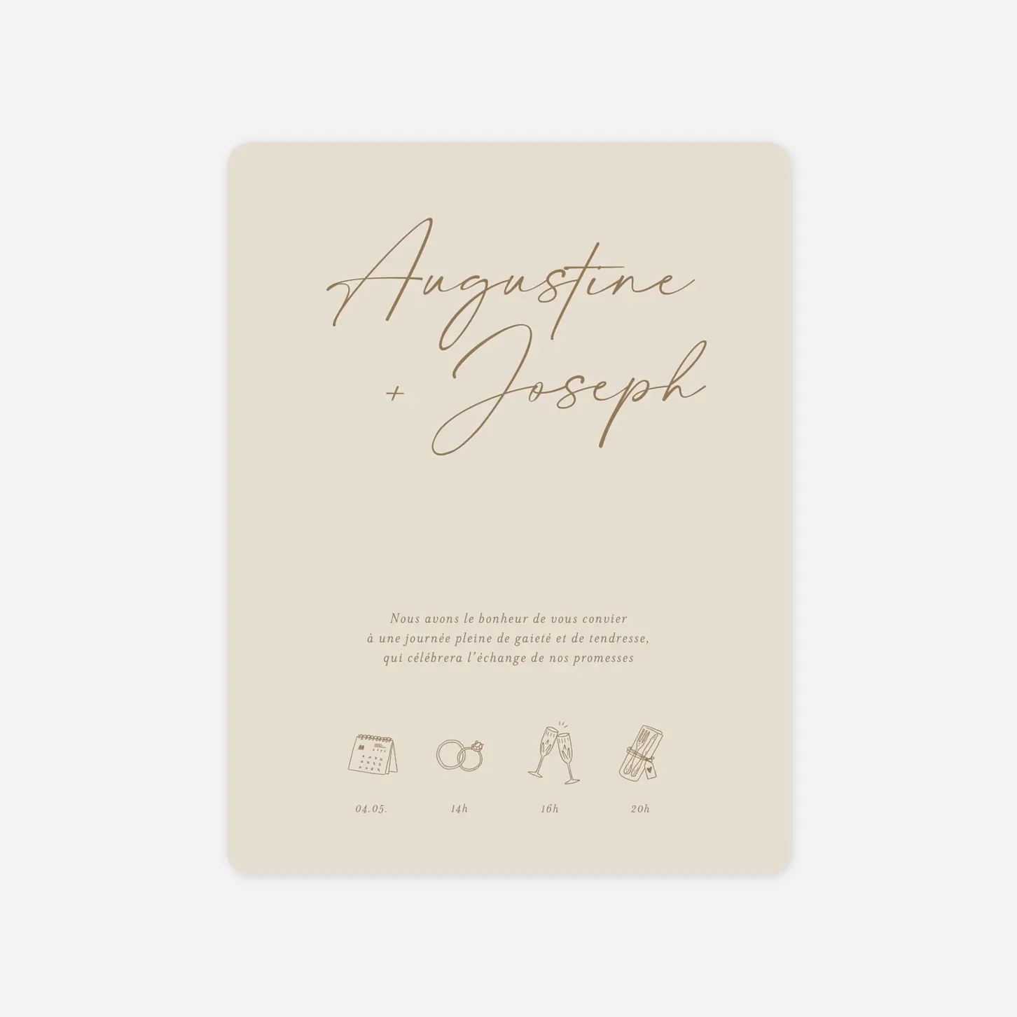 Faire-part mariage Evènement