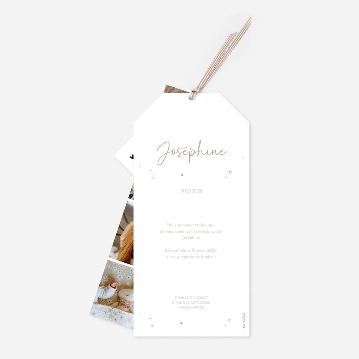 Faire-part naissance Et voilà