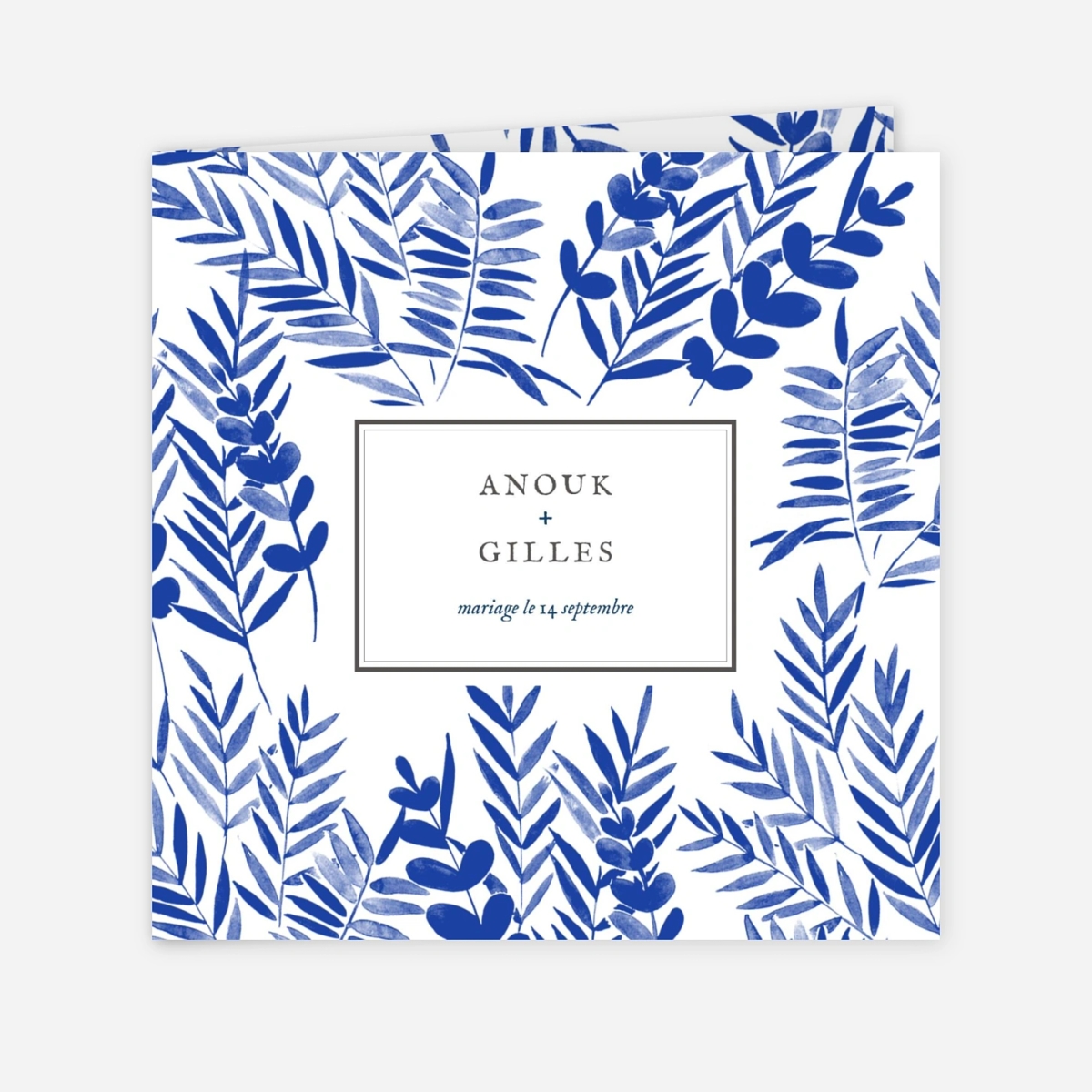 Faire-part mariage Feuillage