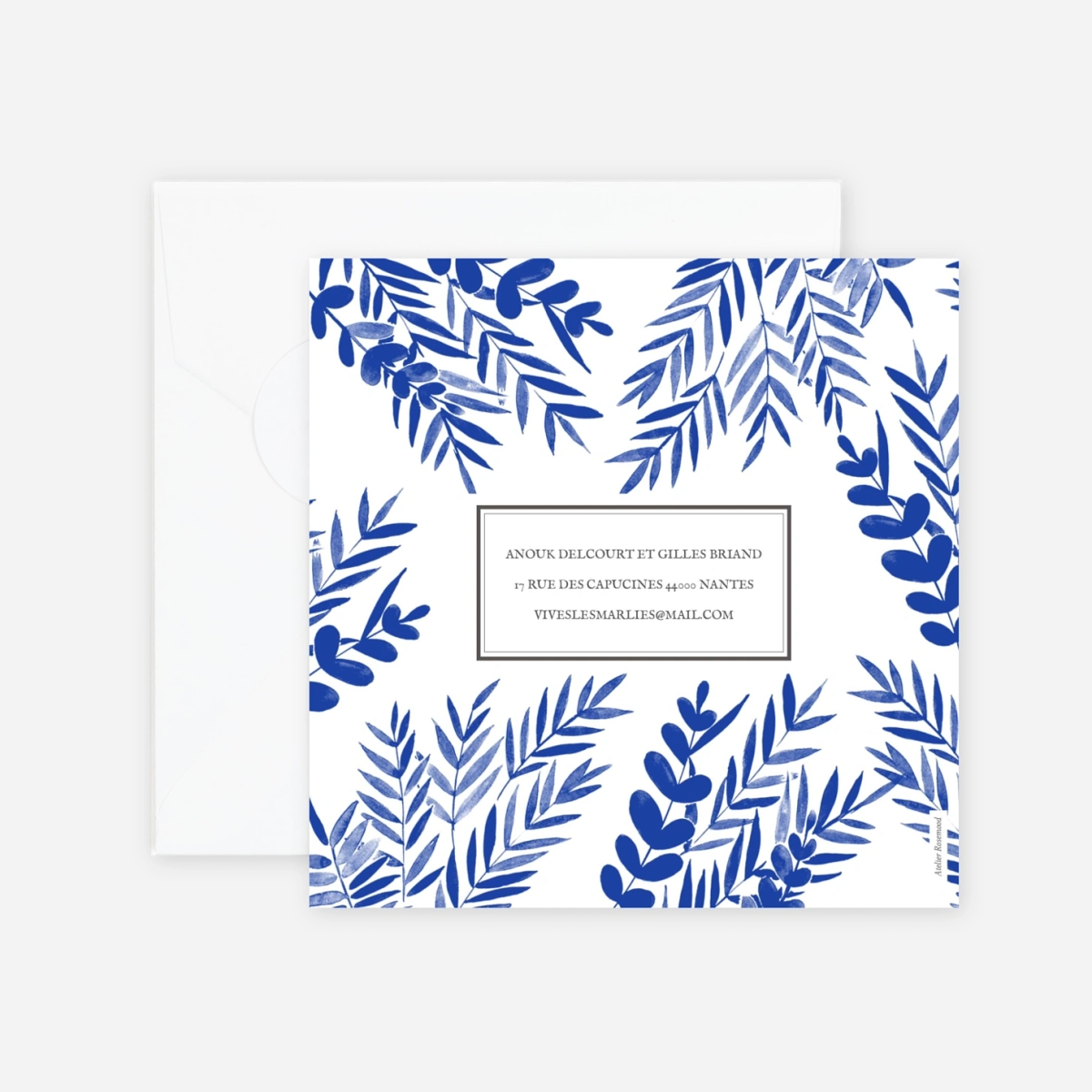 Faire-part mariage Feuillage