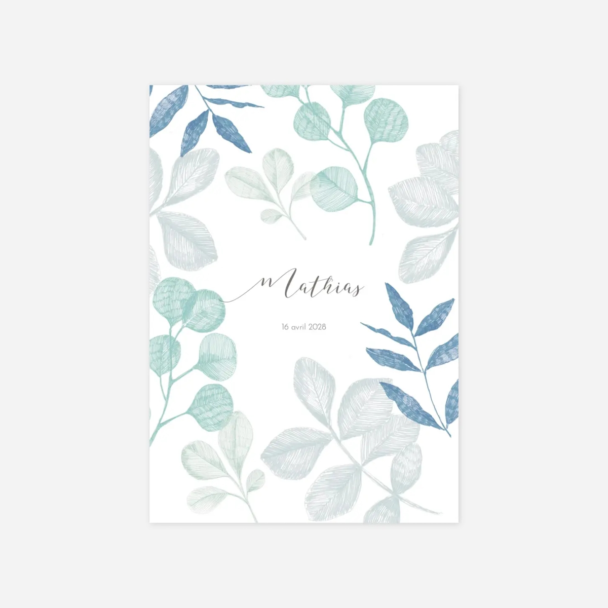 Faire-part naissance Feuillaison