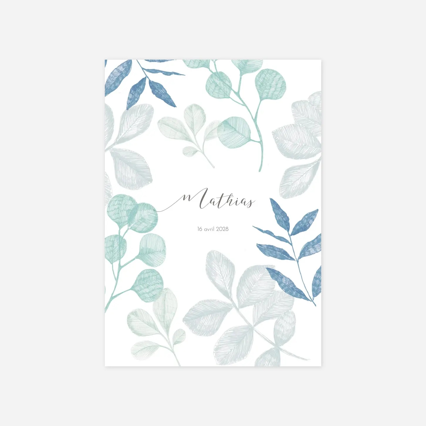 Faire-part naissance Feuillaison