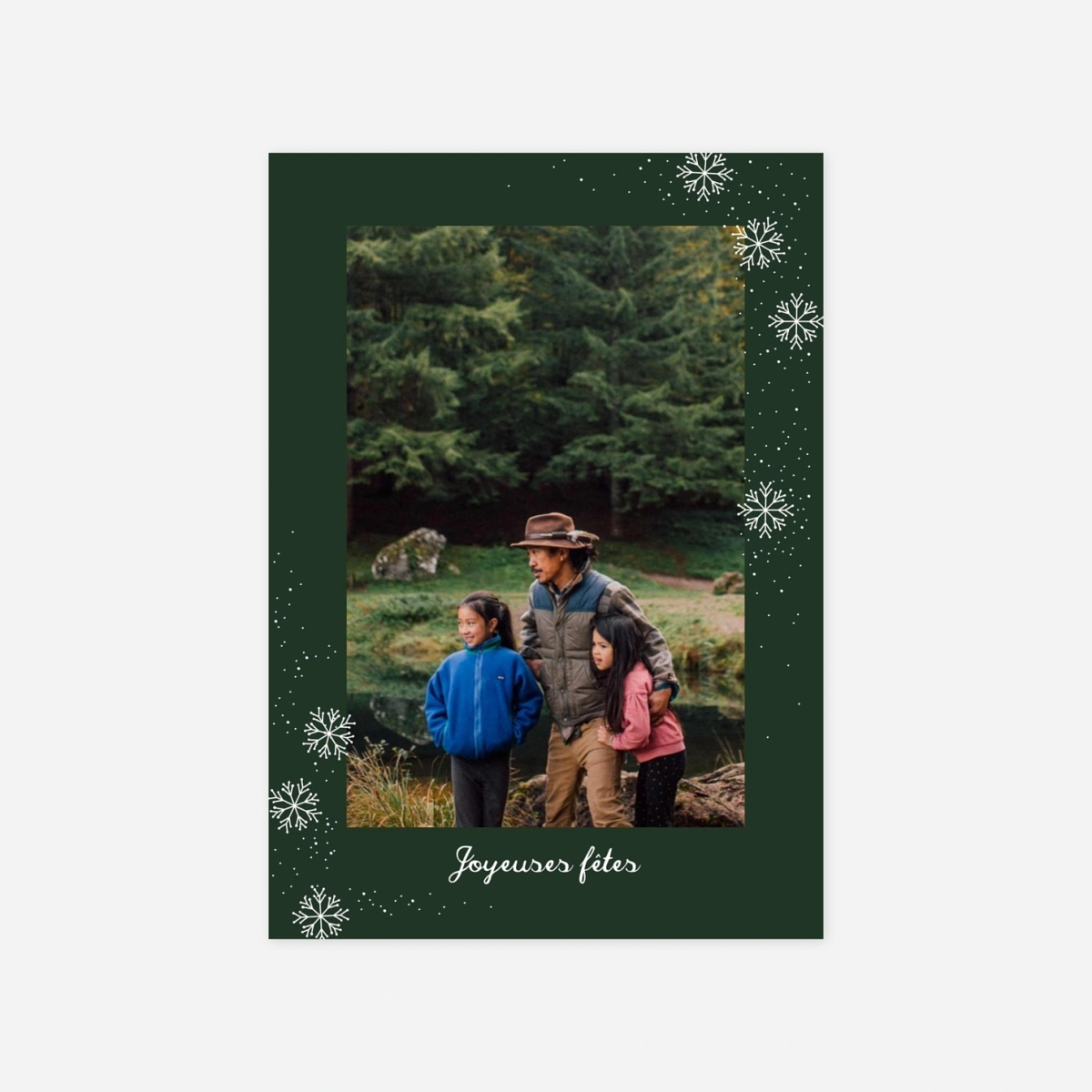 Carte de voeux Flocon