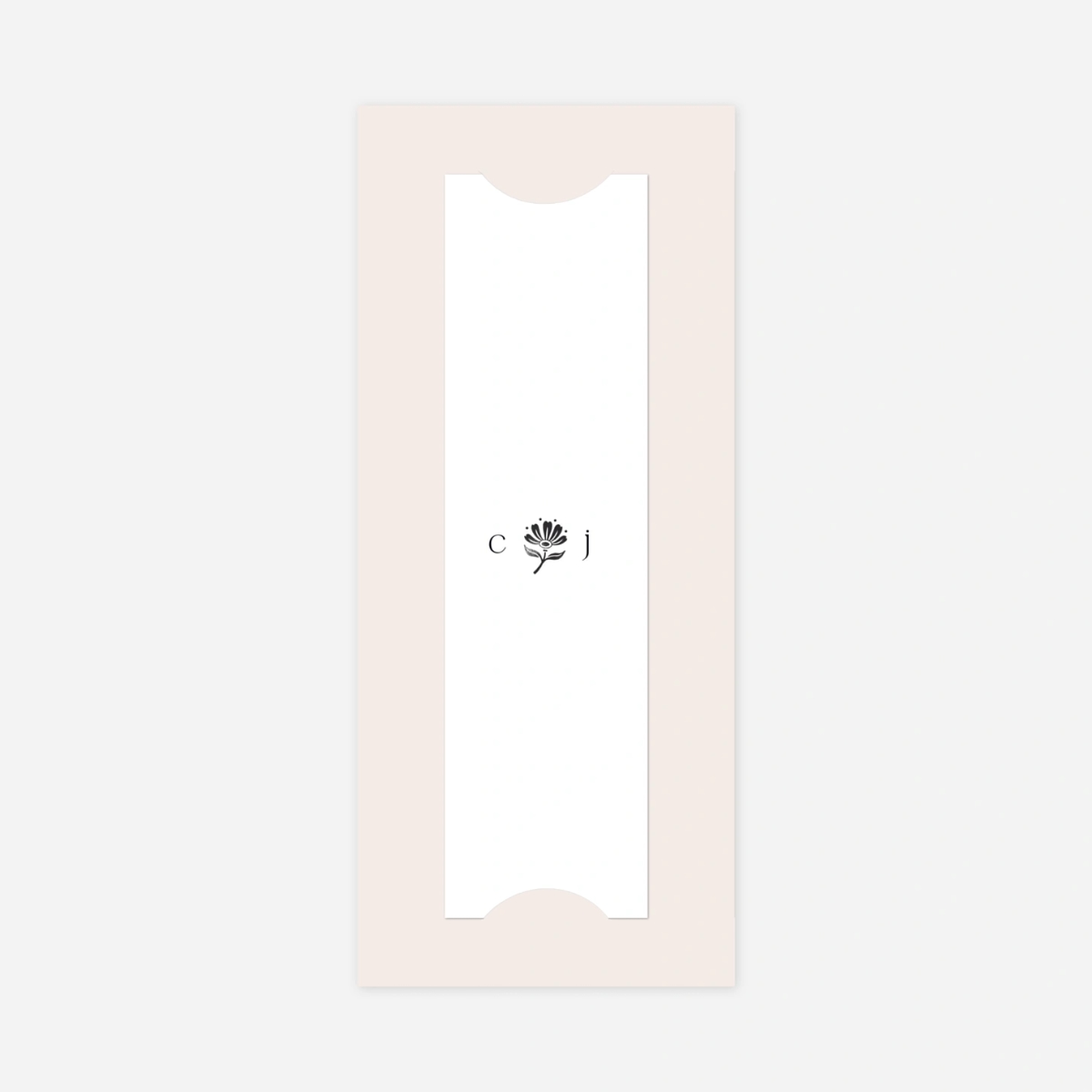 Carte de remerciements Fleur minimale