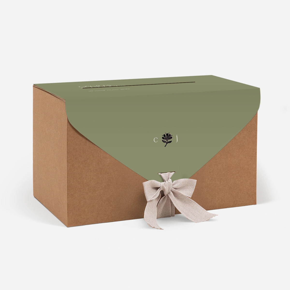 Urne Mariage Fleur minimale