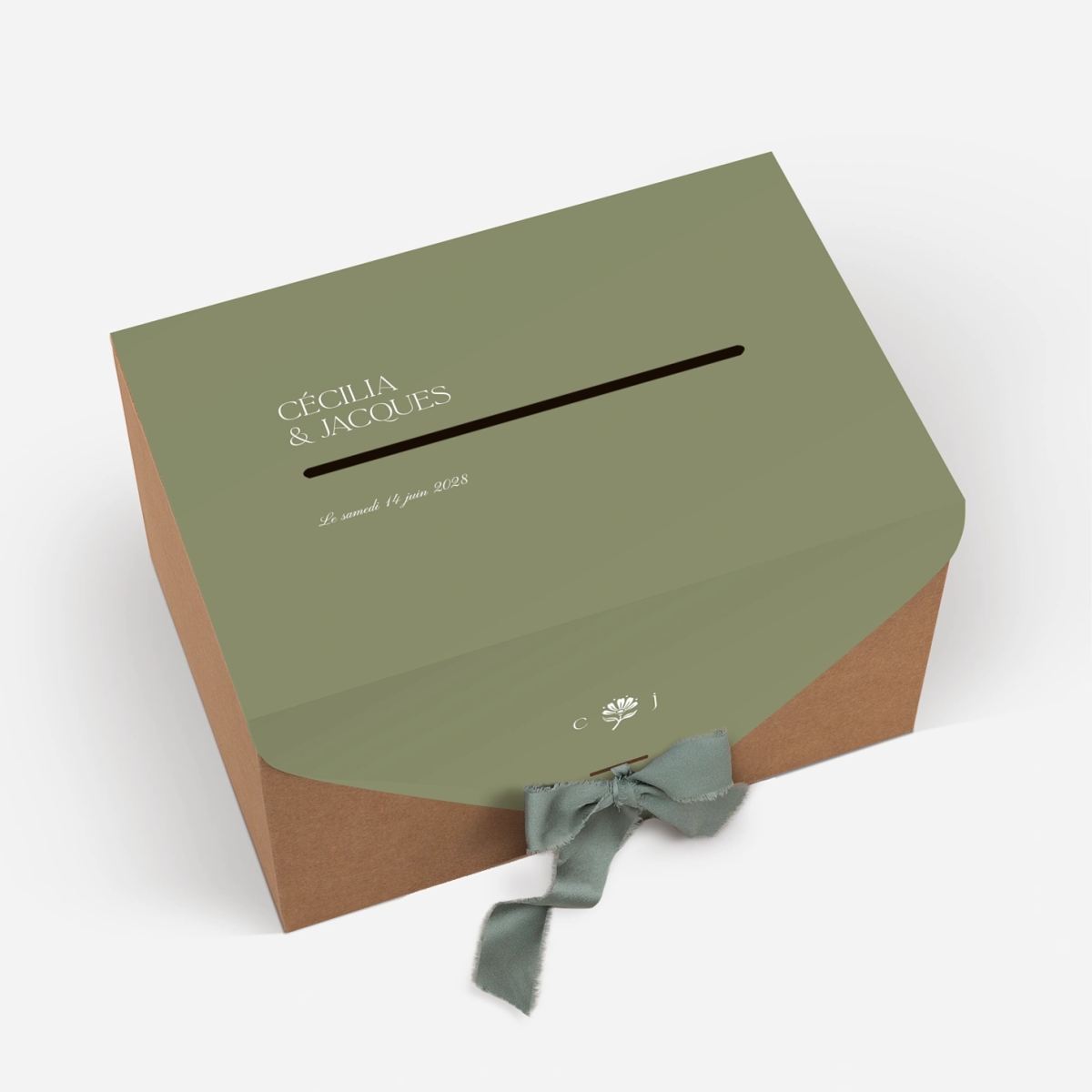 Urne Mariage Fleur minimale