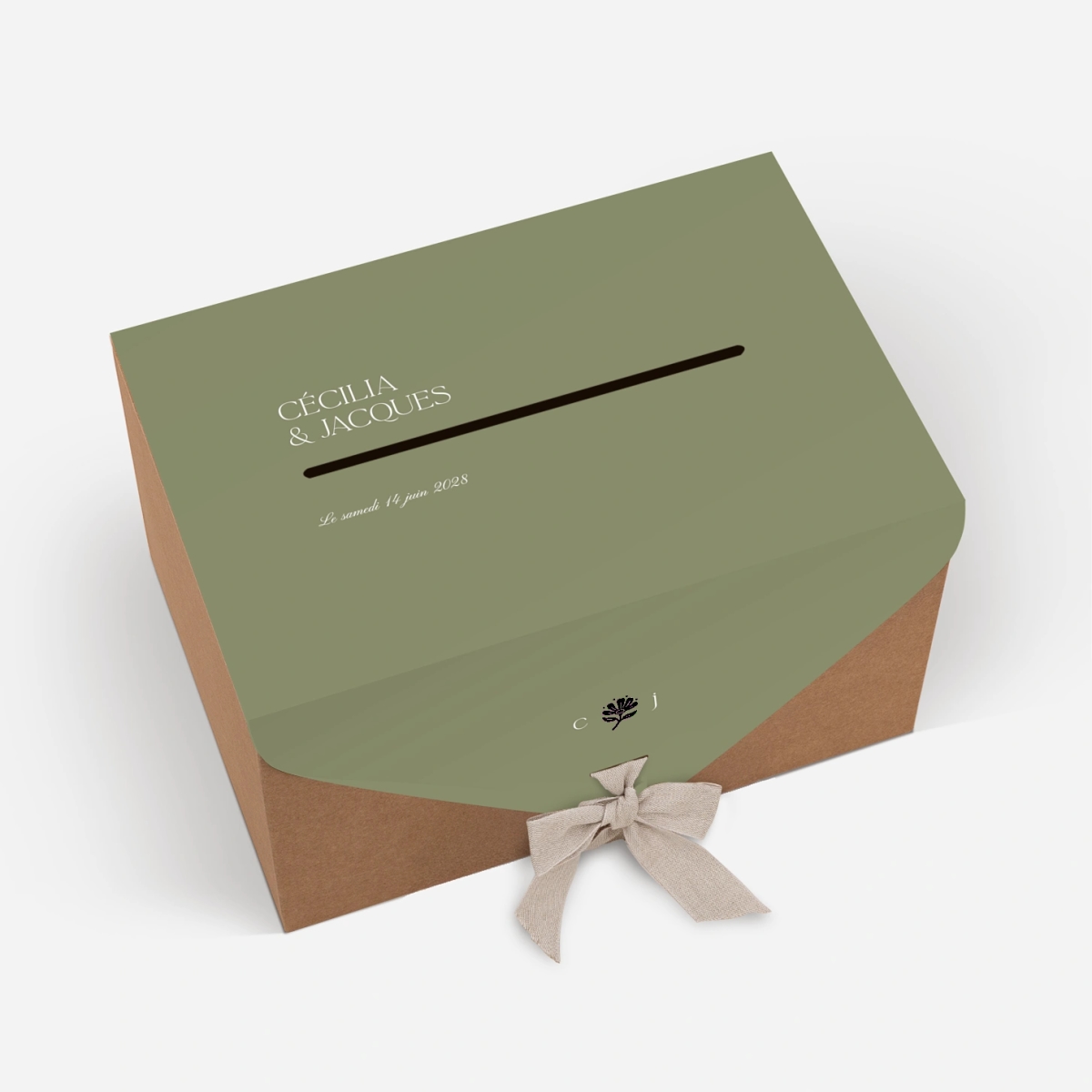 Urne Mariage Fleur minimale