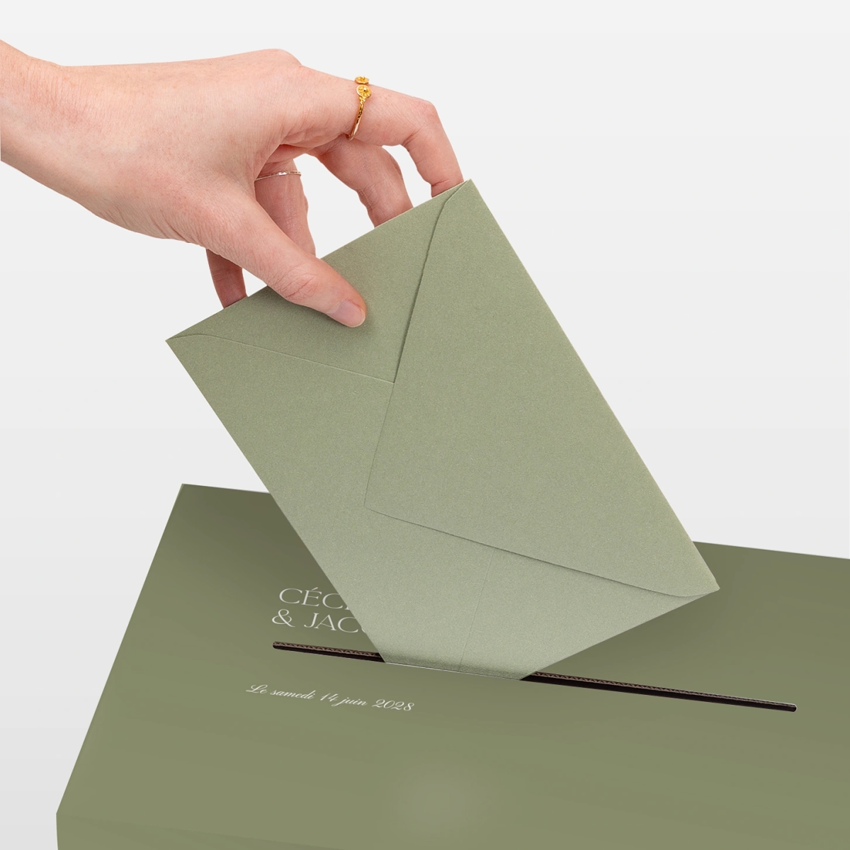 Urne Mariage Fleur minimale