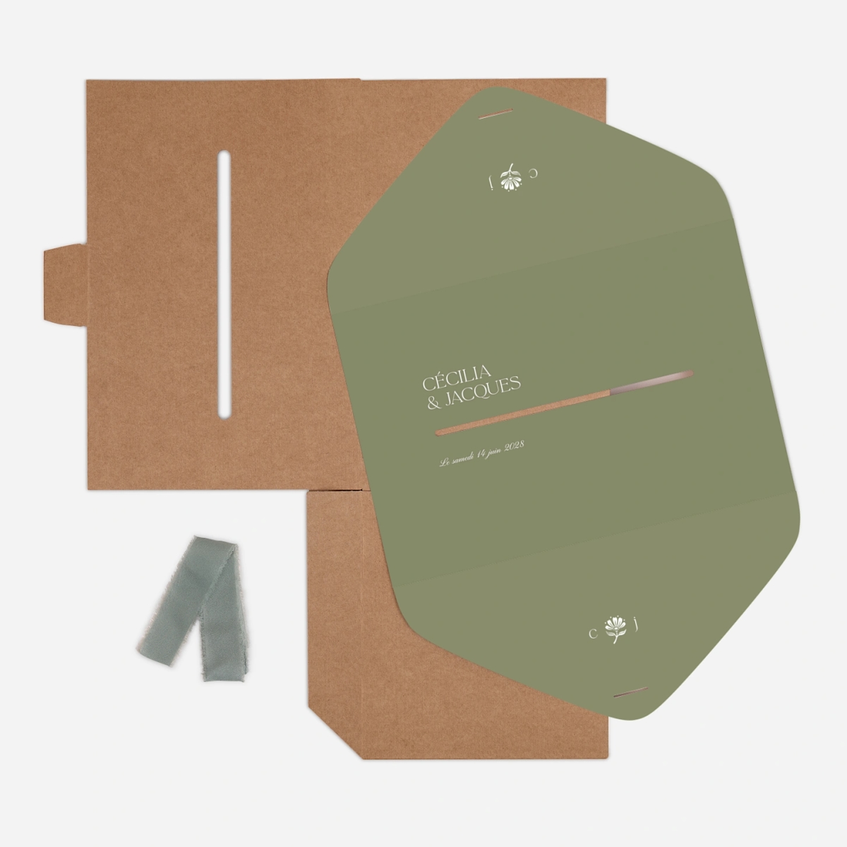 Urne Mariage Fleur minimale