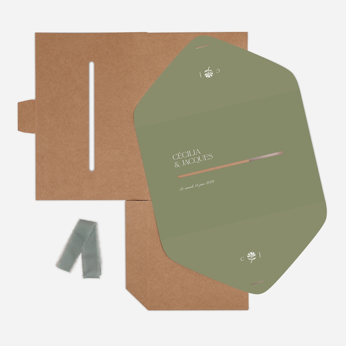 Urne Mariage Fleur minimale