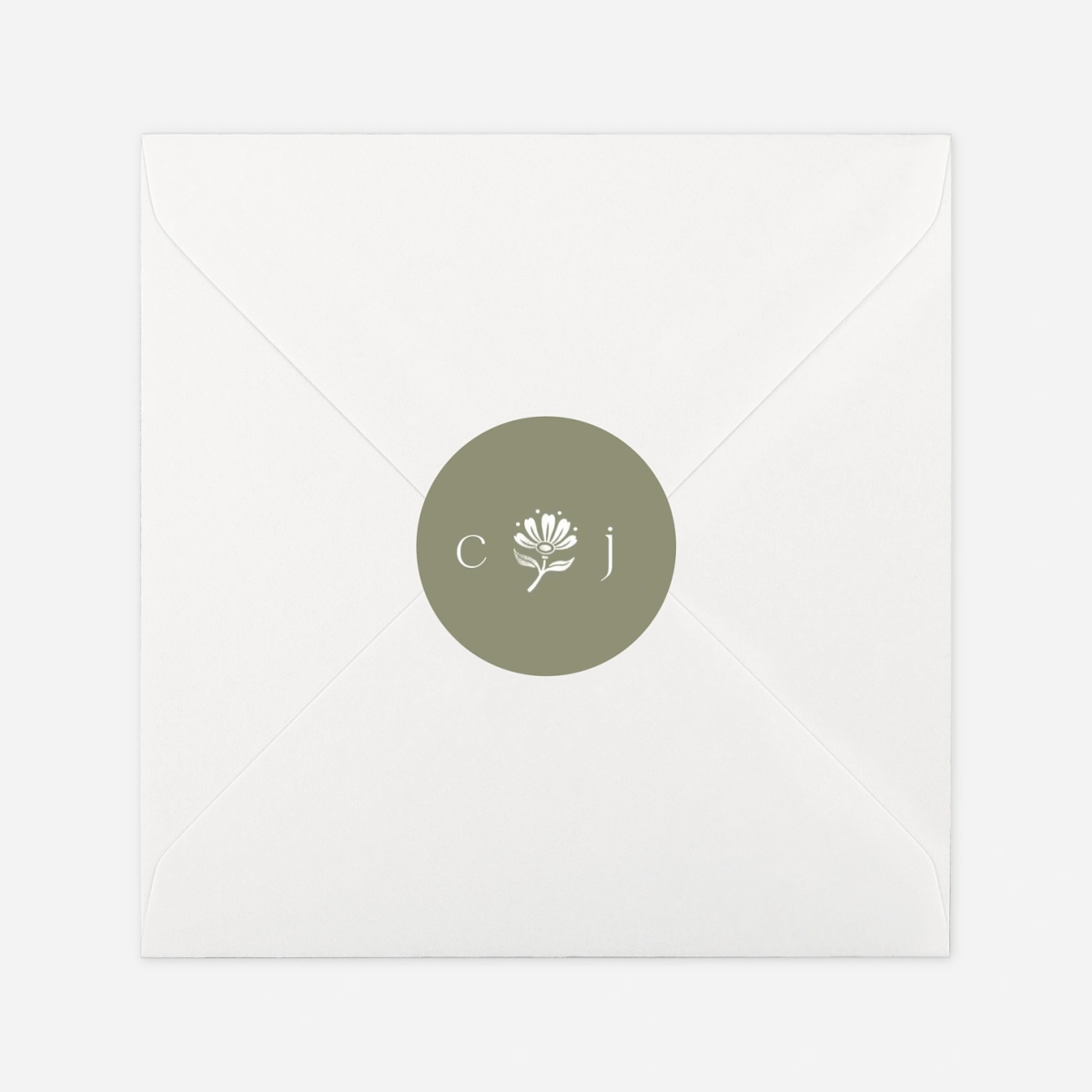 Stickers mariage Fleur minimale