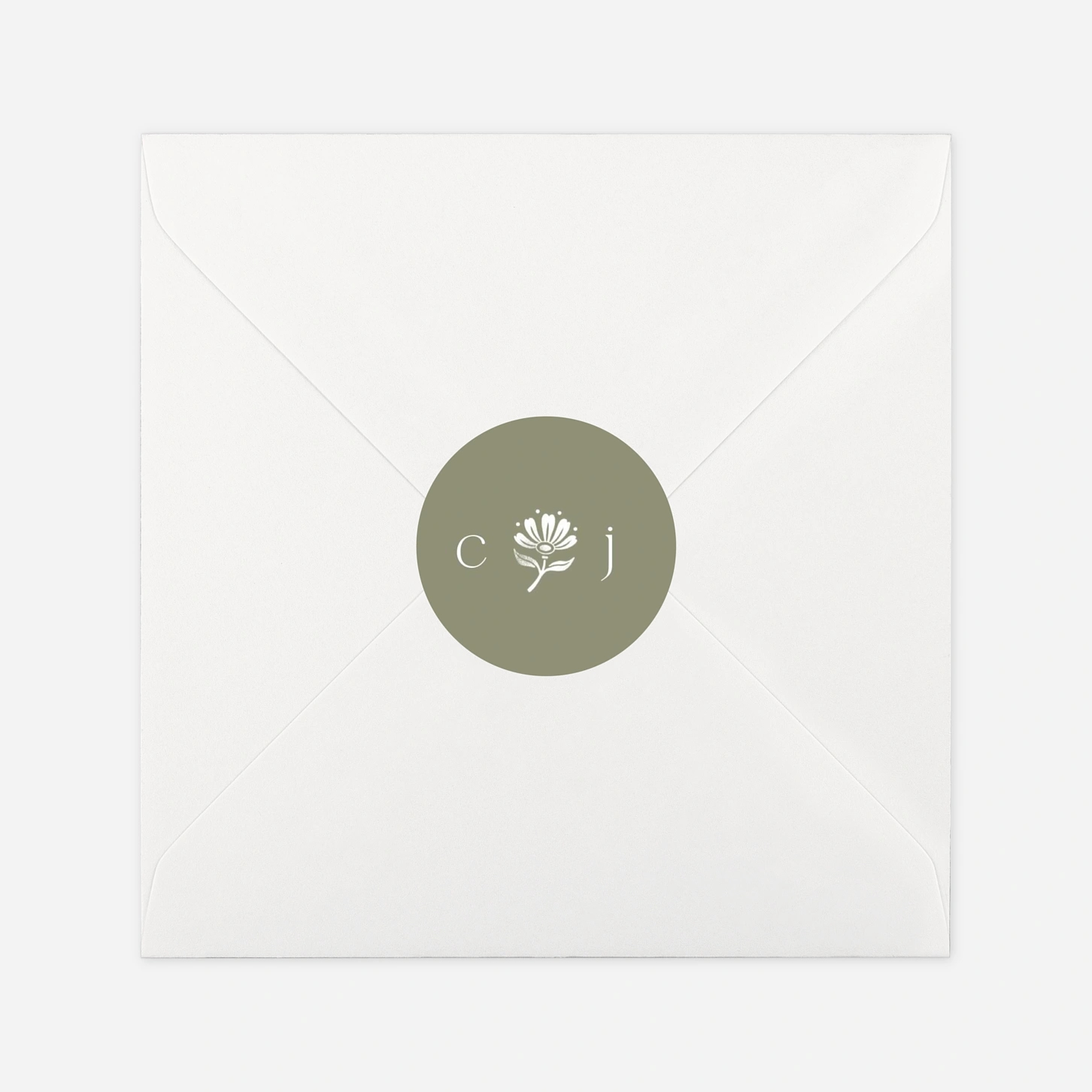 Stickers mariage Fleur minimale